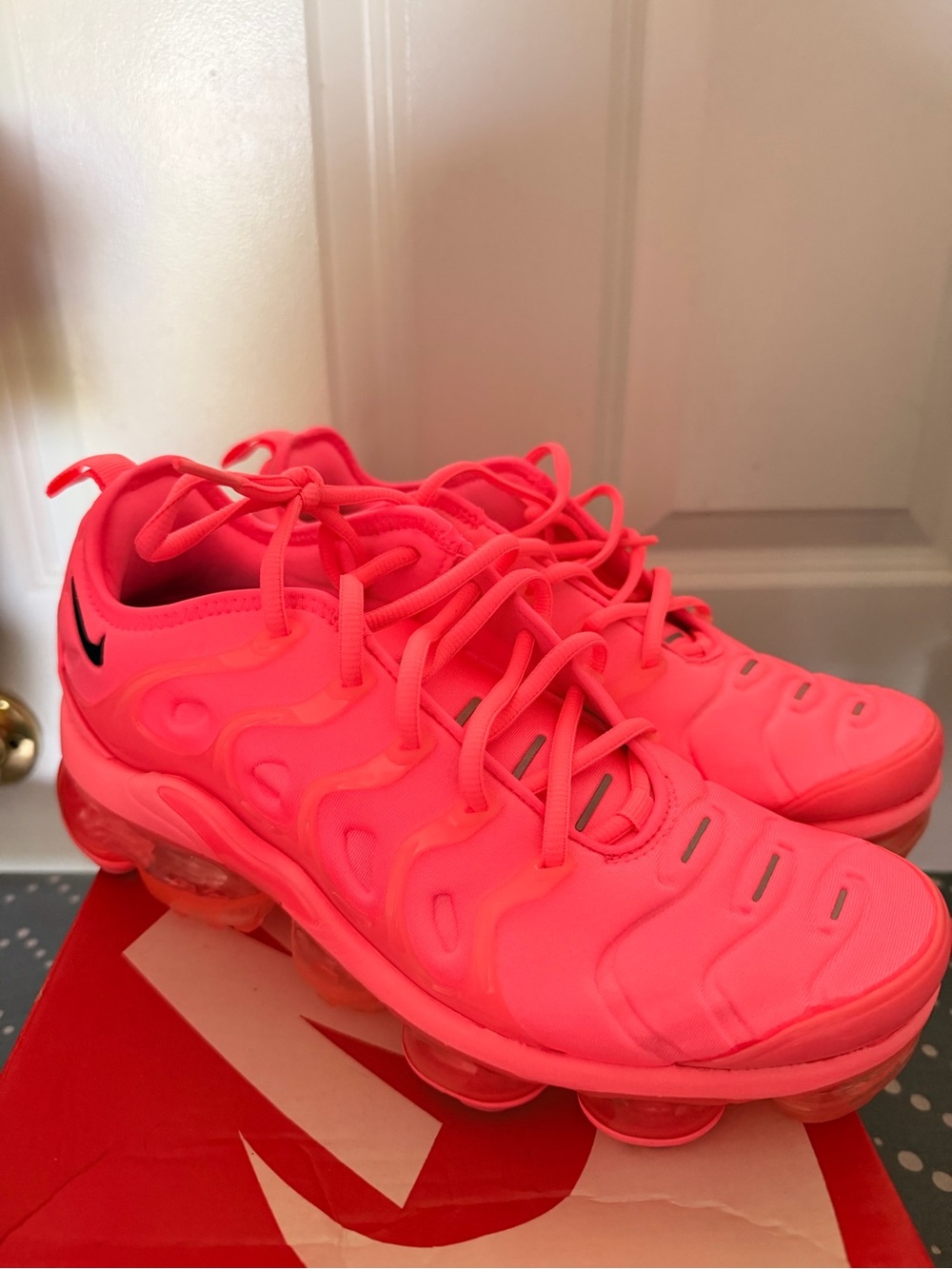 Nike Women’s Neon Pink VaporMax Plus Sneakers